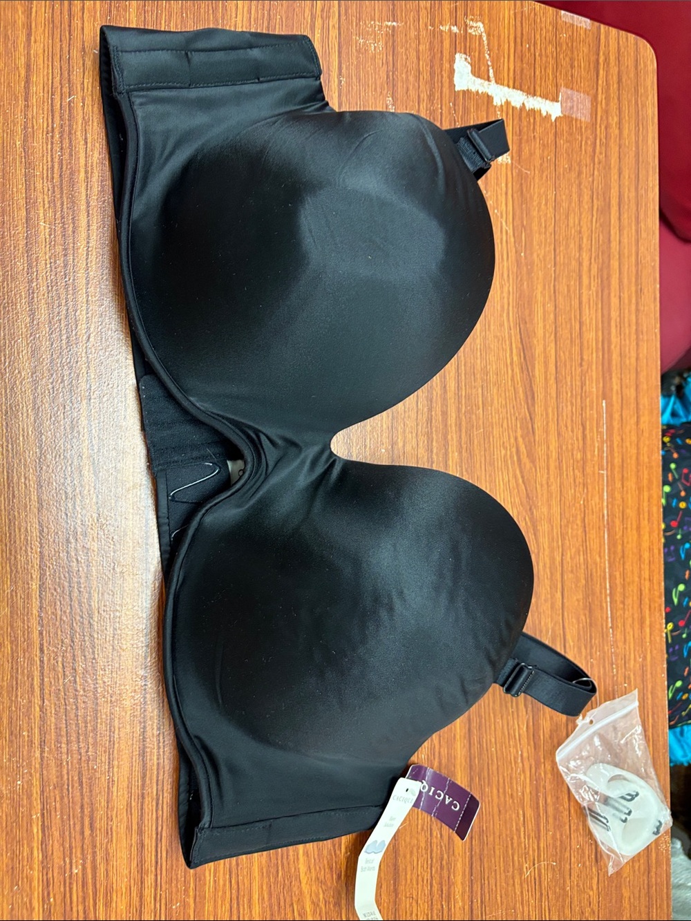 Cacique Black Smooth Contour T-Shirt Bra with Molded Cups#0010 9-24-26